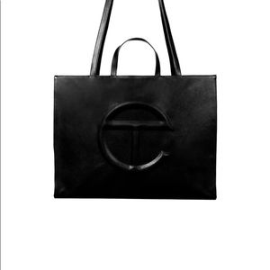 TELFAR LARGE SHOPPING BAG BLACK